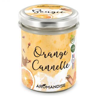 Vela Veg. Bio Aromandise 150gr*30hr Canela y Naranja